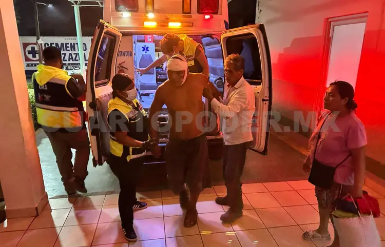 Le dan un machetazo en la cabeza en pelea