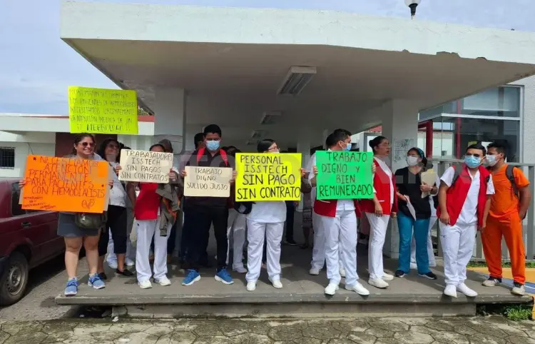 Protestan por falta de certeza laboral