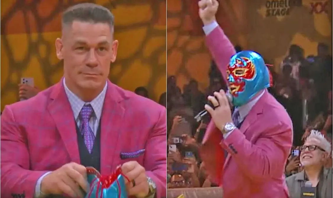 John Cena, durante su participación en la Comic Con Experience de la Ciudad de México, rindió un homenaje al experimentado gladiador Dos Caras. Agencias