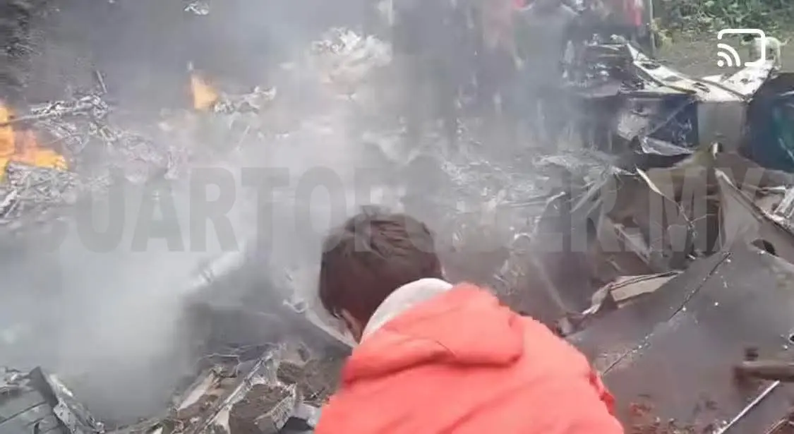 Avioneta se desploma en la zona alta de Tapachula; no habría sobrevivientes