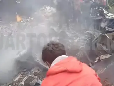 Avioneta se desploma en la zona alta de Tapachula; no habría sobrevivientes