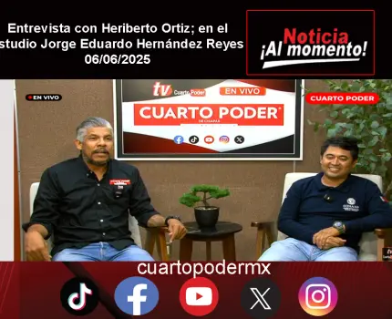 Entrevista con Heriberto Ortiz; en el estudio Jorge Eduardo Hernández Reyes