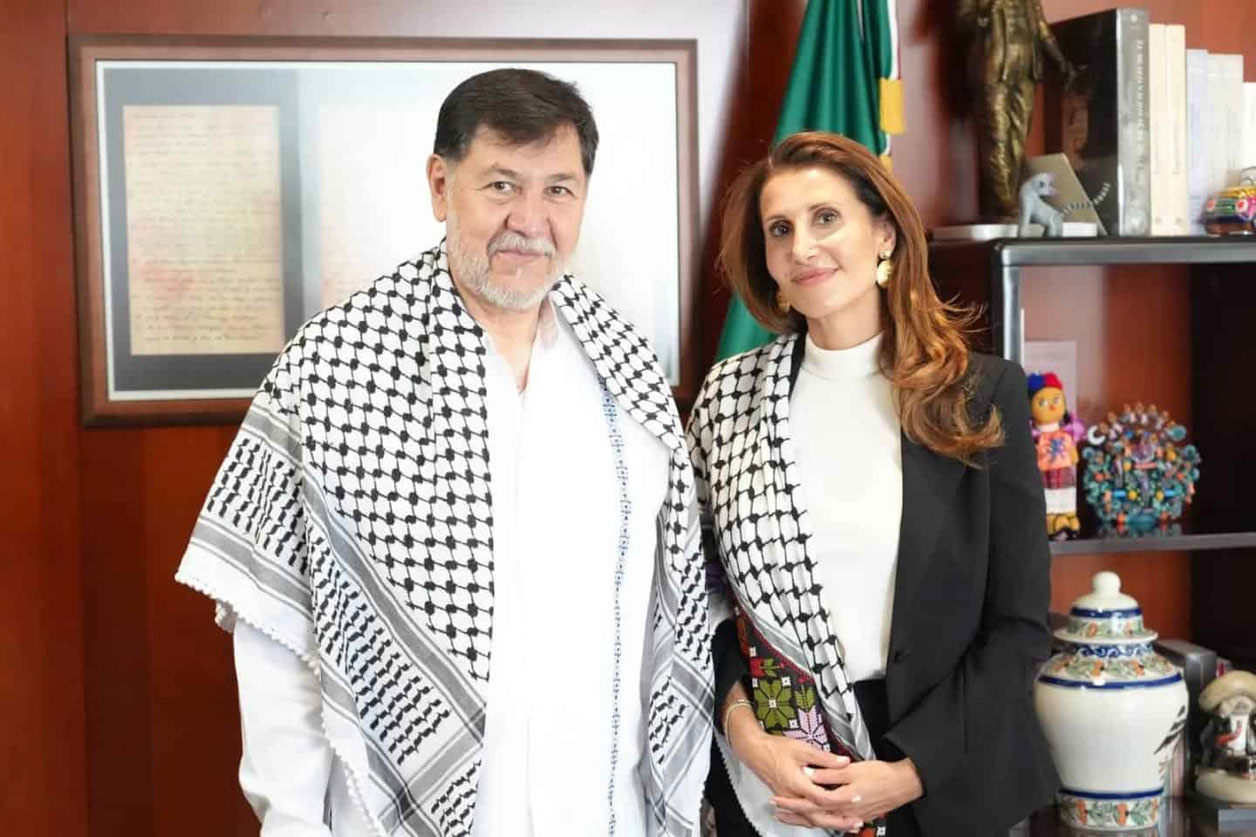 Nadya Rasheed se reunió con Fernández Noroña