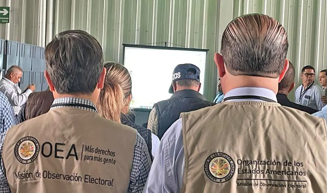 La Cancillería indicó que en la nota se deja constancia que la Misión de Observación Electoral de la OEA “rebasó el mandato de la misma”. Cortesía