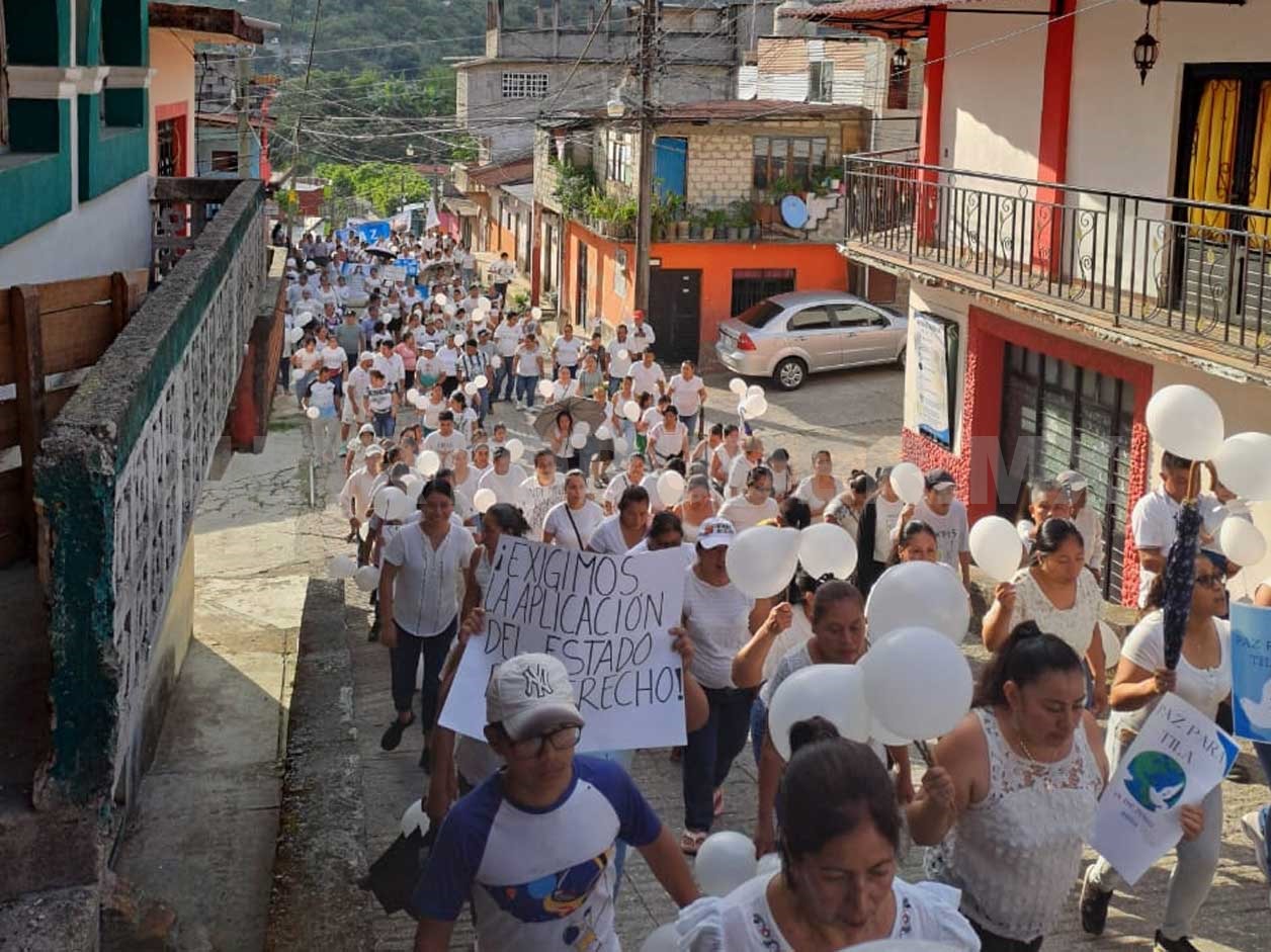 Conmemoran los hechos violentos de hace un año en Tila