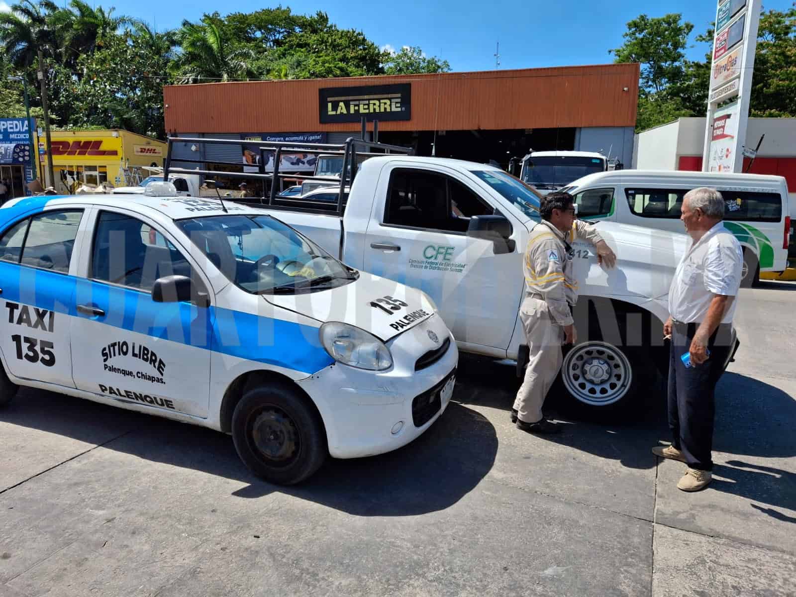 Caos vial al mediodía por accidente de tránsito