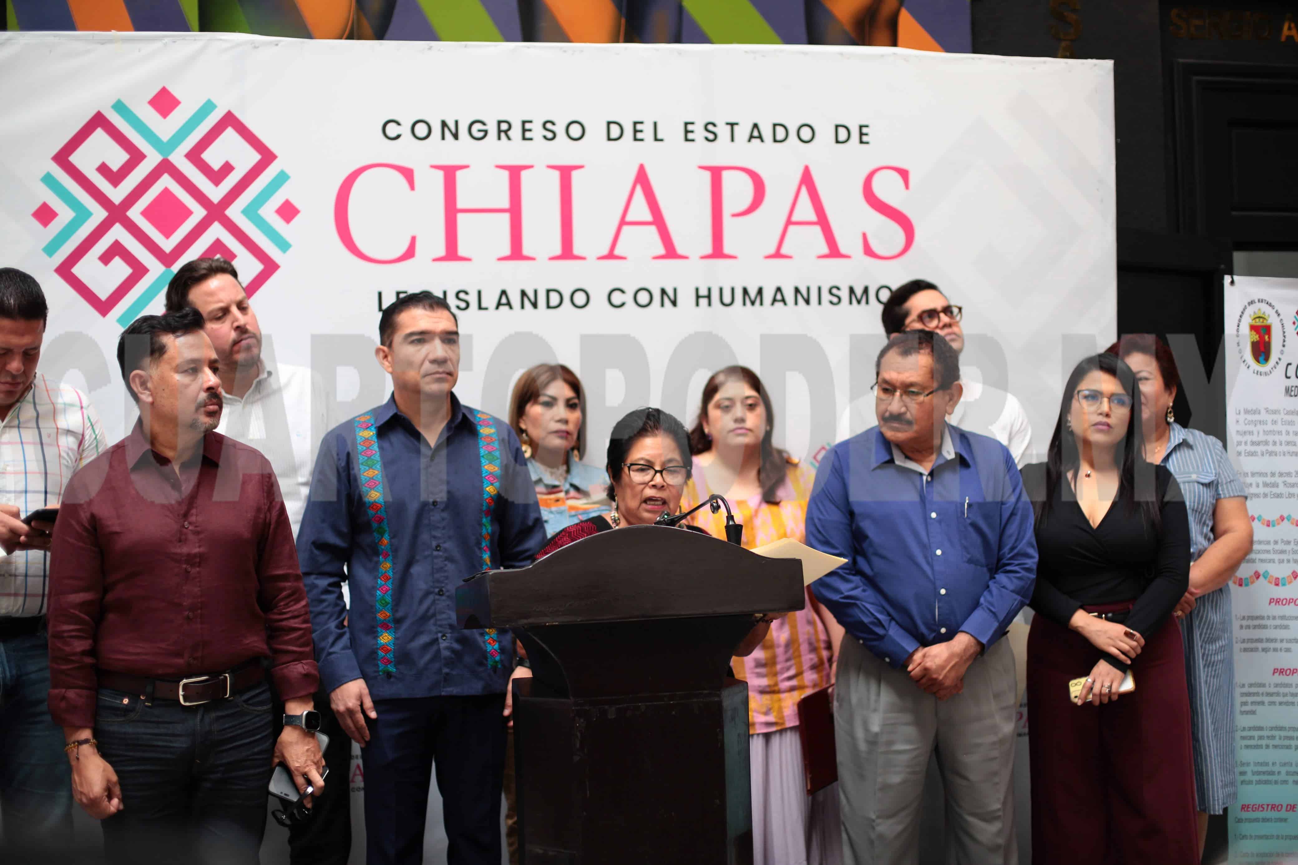 Congreso del Estado convoca a presentar propuestas para medalla "Rosario Castellanos 2025"