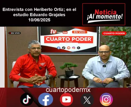 Entrevista con Heriberto Ortiz; en el estudio Eduardo Grajales