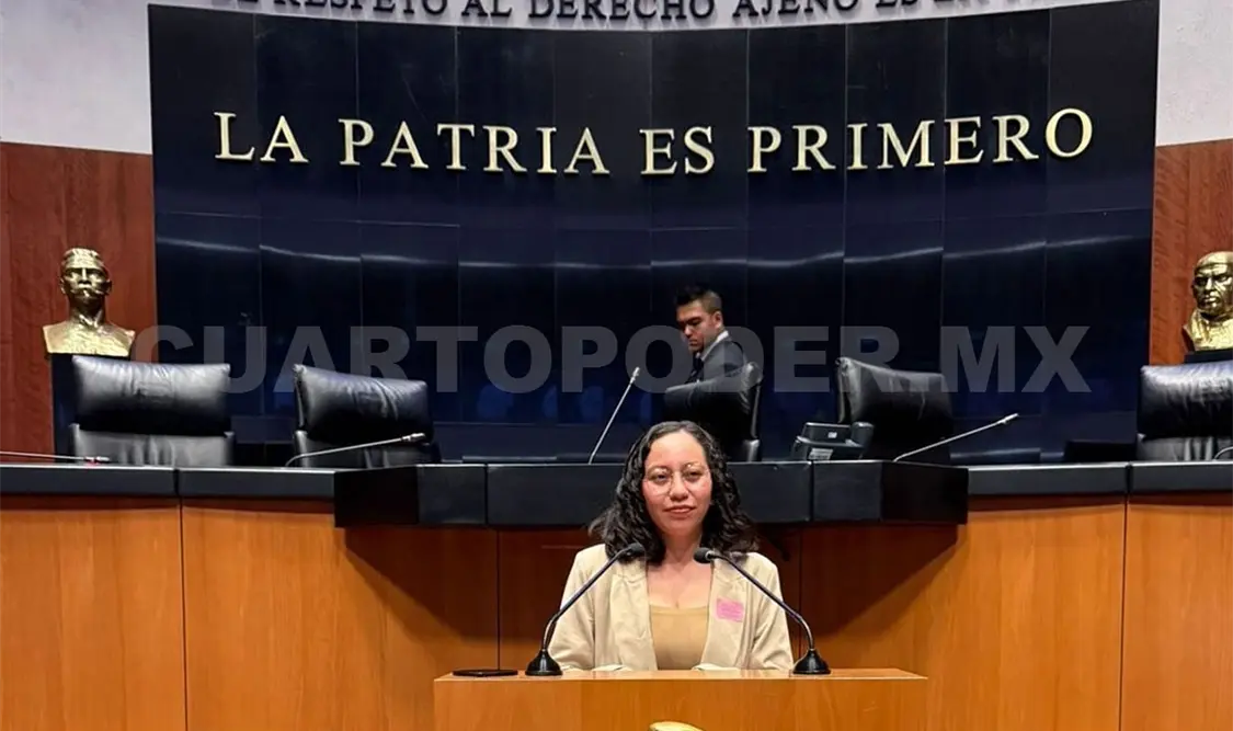 La activista presentó su iniciativa en el Senado de la República. Cortesía
