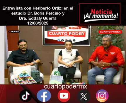 Entrevista con Heriberto Ortiz; en el estudio Dr. Boris Percino y Dra. Eddaly Guerra