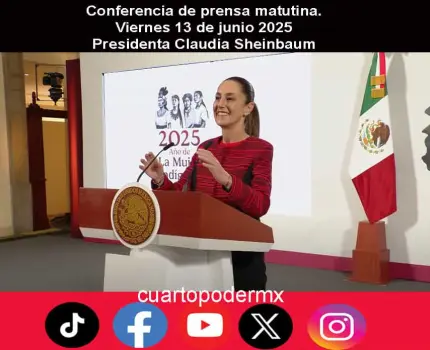 Conferencia de prensa matutina. Viernes 13 de junio 2025 | Presidenta Claudia Sheinbaum