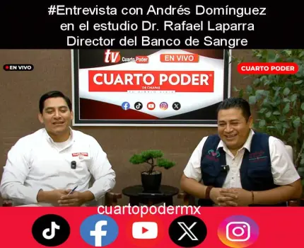 #Entrevista con Andrés Domínguez; en el estudio Dr. Rafael Laparra - Director del Banco de Sangre
