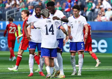 Estados Unidos, gana, gusta y golea