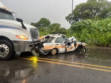 Carambola de cuatro; solo hubo daños materiales