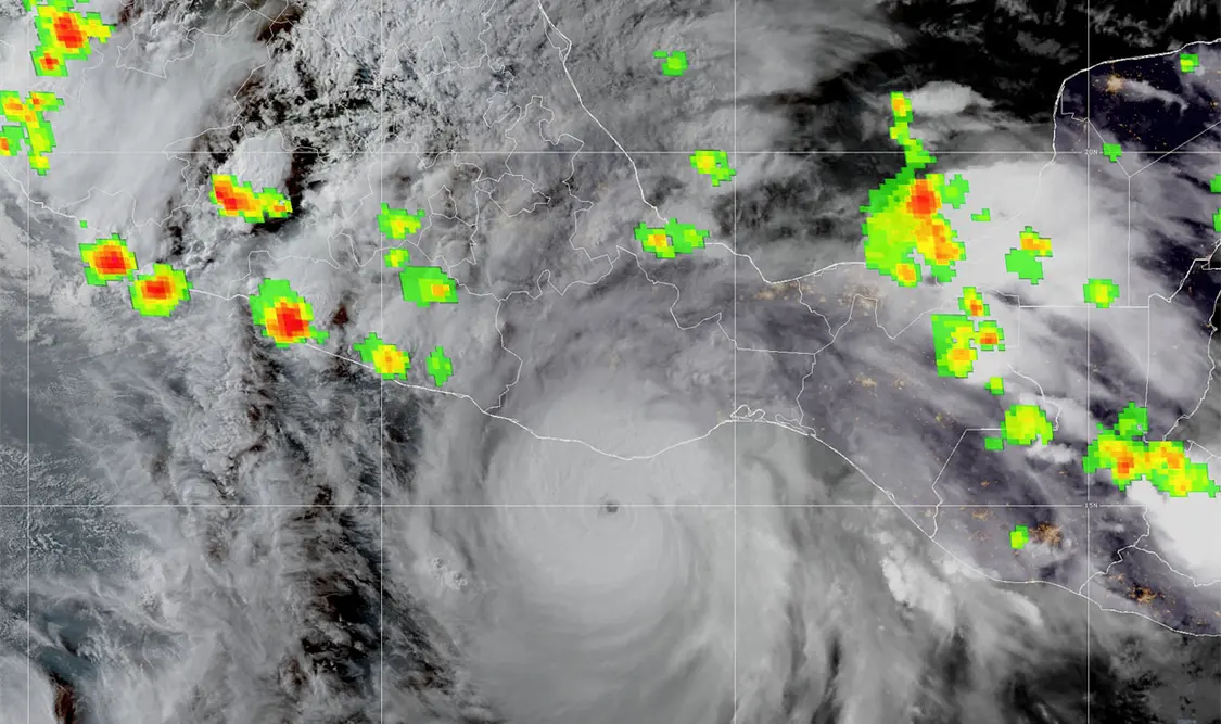 Así se ve desde el espacio el fenómeno meteorológico. Cortesía