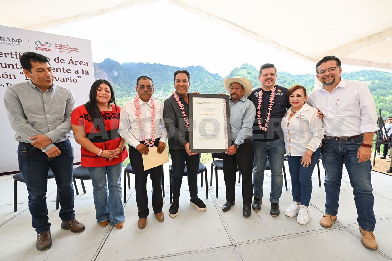 Certifican área natural protegida a El Calvario