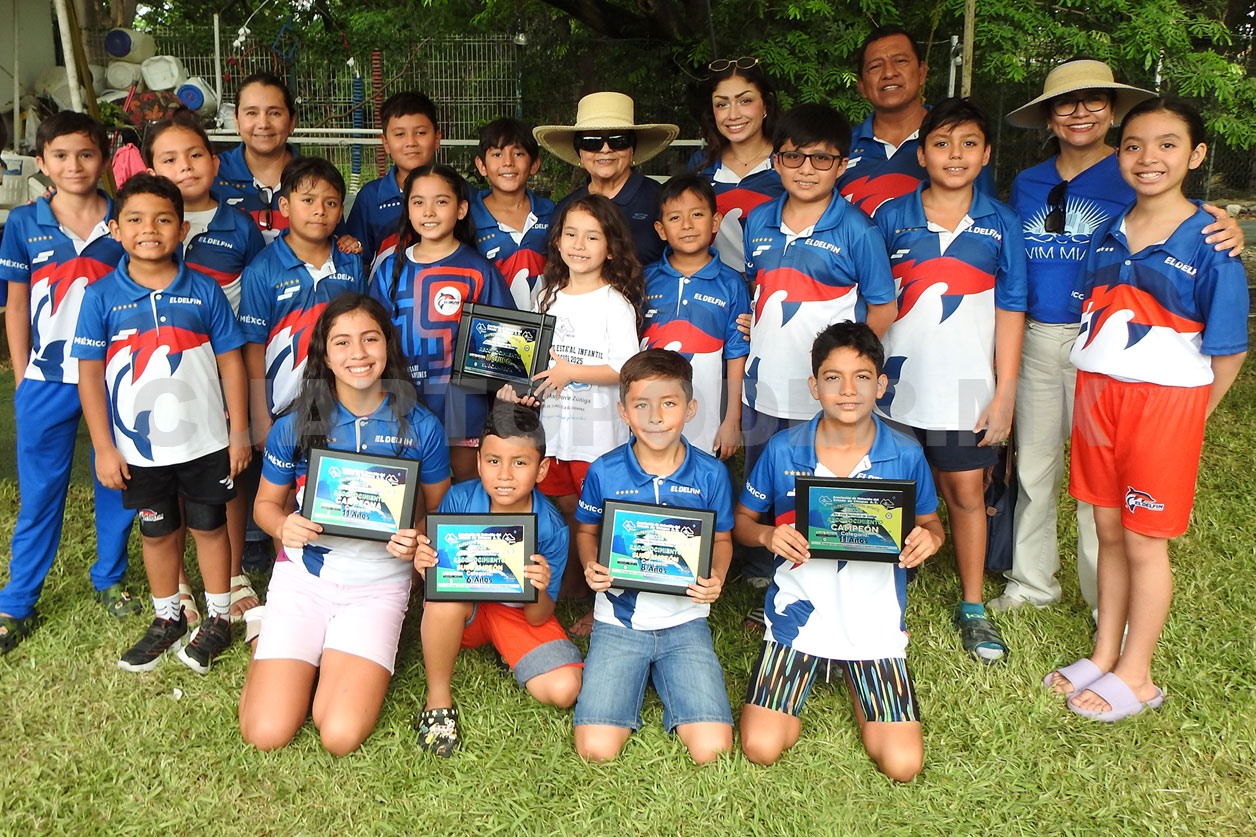 Delfines se lucen en el Estatal Infantil 2025