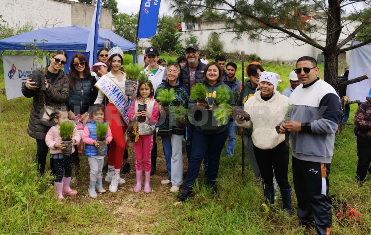 Jóvenes plantan más de mil 700 árboles