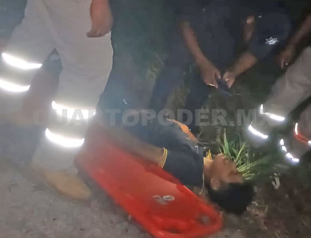 Se accidenta por ir a exceso de velocidad