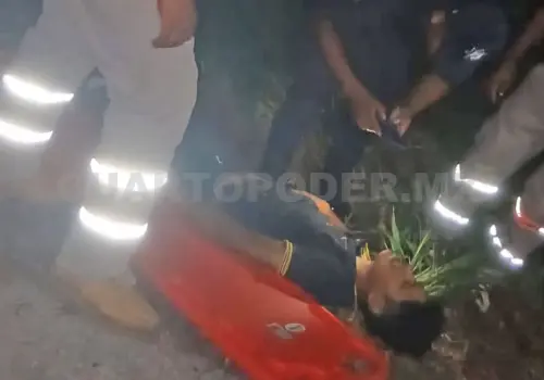 Se accidenta por ir a exceso de velocidad