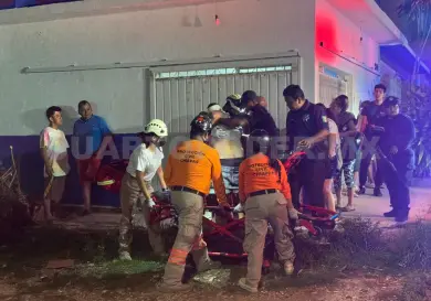 Hieren a hombre en la cabeza y el cuello