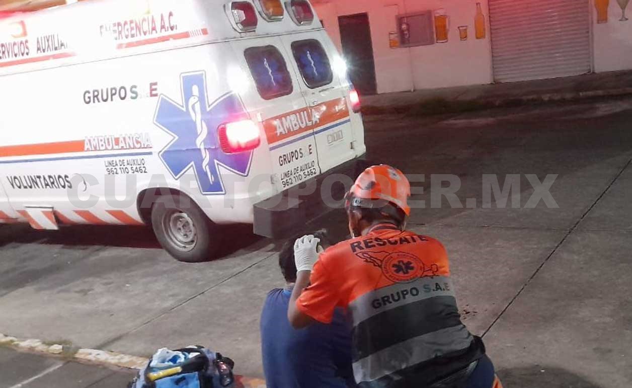 Lo golpean en intento de asalto en zona centro