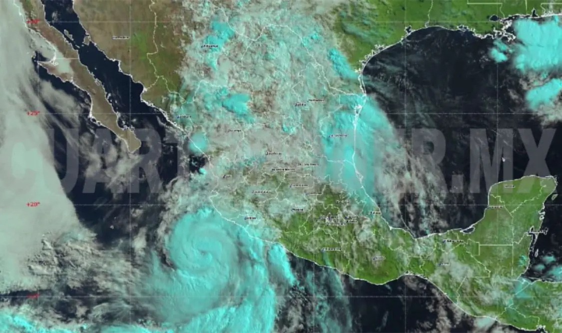 Huracán “Flossie” se intensifica a categoría 2 y amenaza costas del Pacífico mexicano