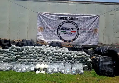 Aseguran más de una tonelada de marihuana