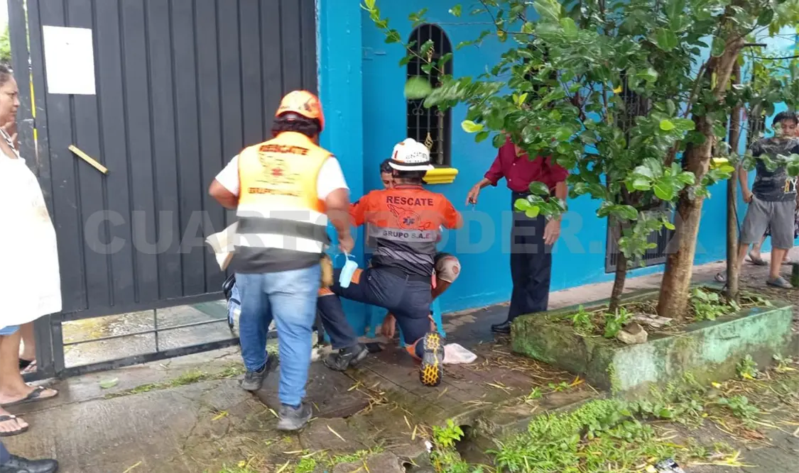 Presentó laceraciones en la cabeza y en el brazo izquierdo. Víctor Sánchez / CP