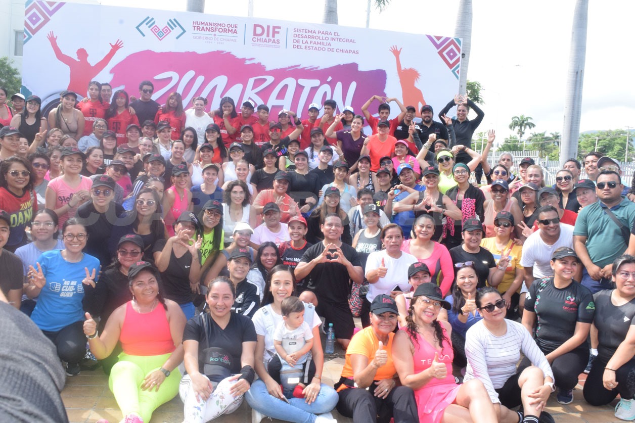 Participaron en el Zumbatón