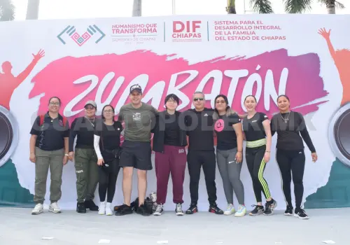 Participaron en el Zumbatón