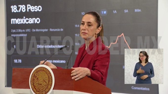 Sheinbaum defiende solidez del peso ante señalamientos por lavado en tres instituciones financieras