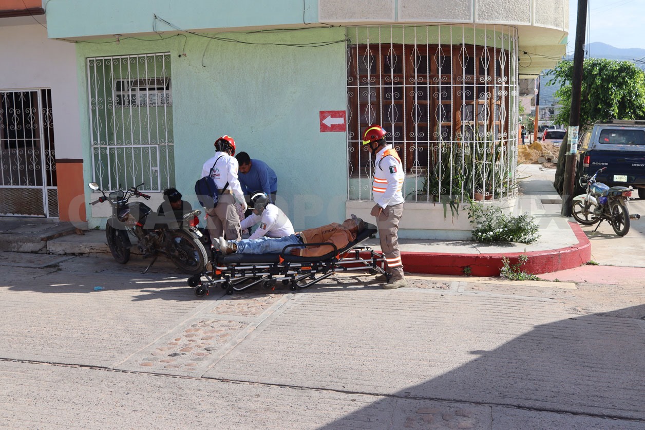 Corte de circulación deja dos lesionados