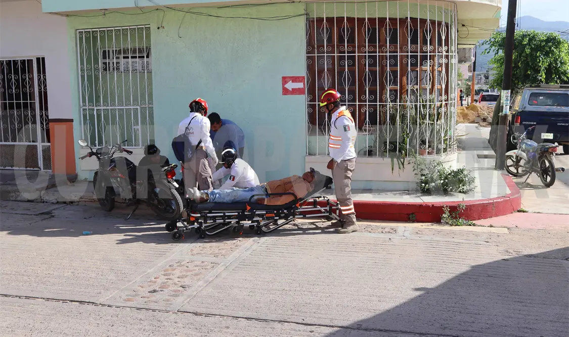 Corte de circulación deja dos lesionados