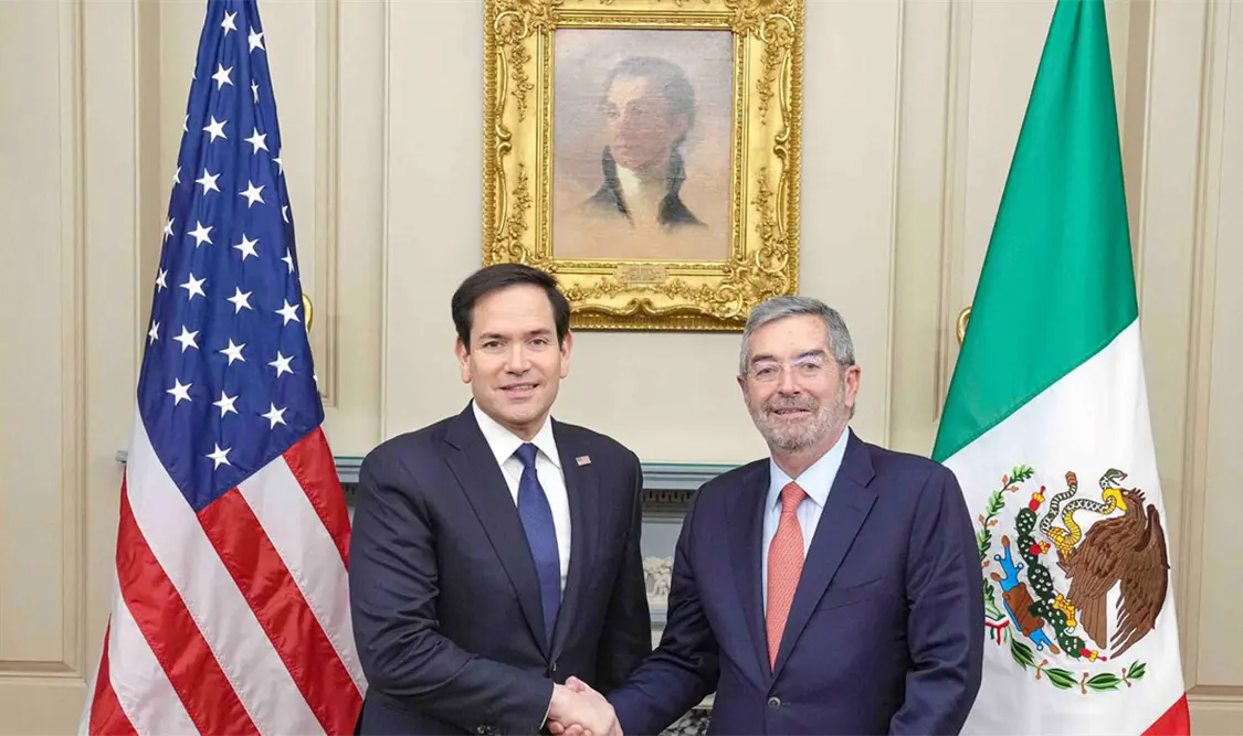 Rubio y De la Fuente “convinieron en que un grupo de trabajo se reunirá próximamente en Washington para dar seguimiento a los temas de seguridad, migración y comercio”. Cortesía