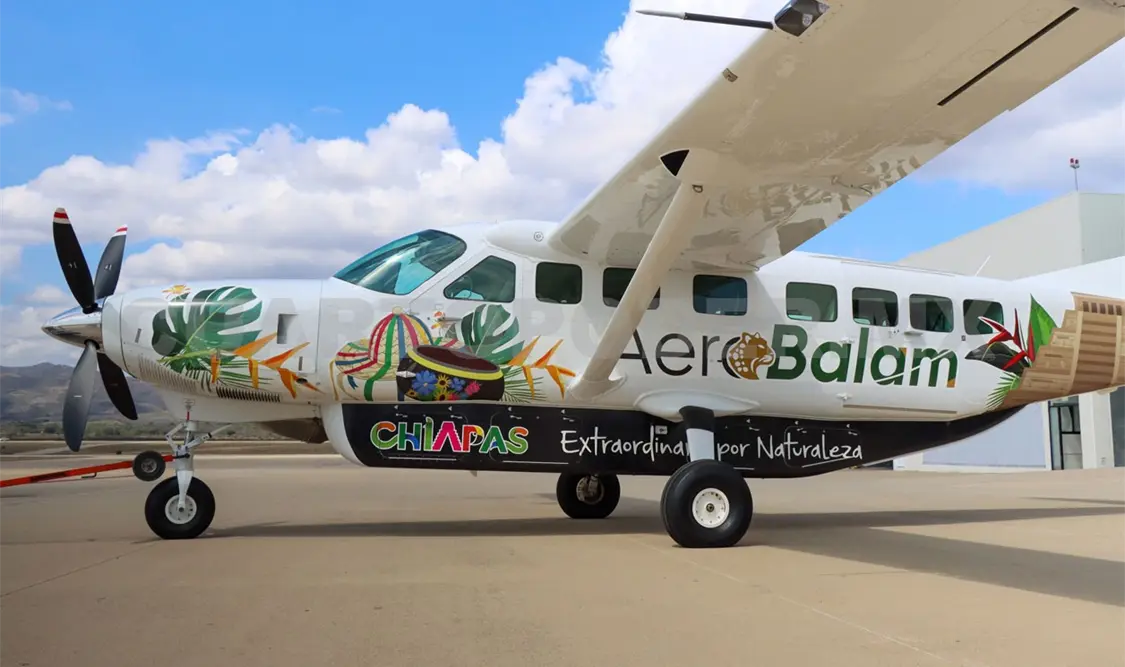 AeroBalam ahora tiene conexiones hacia Tapachula y Palenque. Diego Pérez / CP