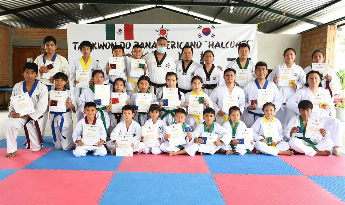Niños y jóvenes participaron con entusiasmo en la evaluación de grados menores en Chiapa de Corzo. Cortesía