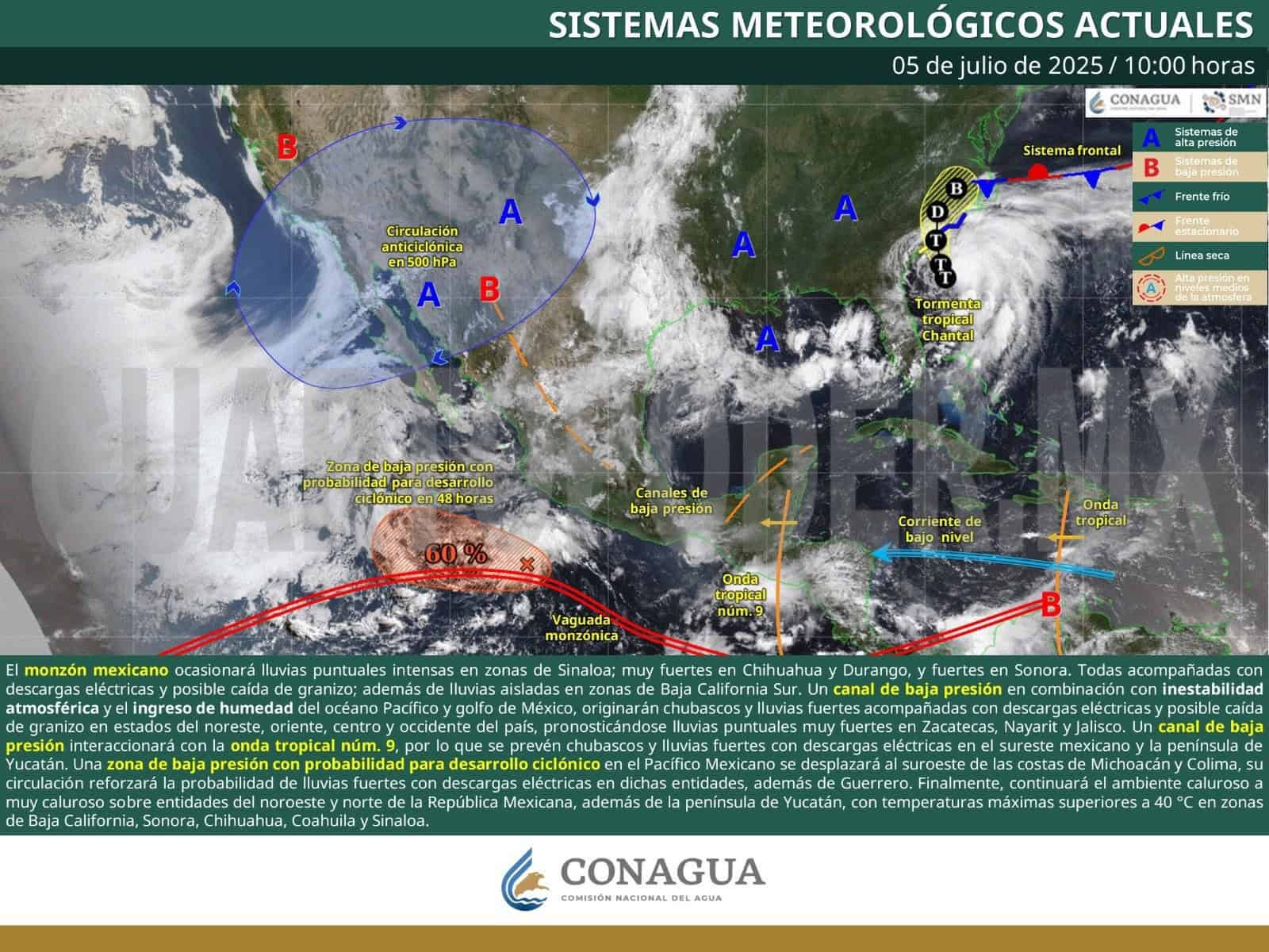 Monitorean dos posibles ciclones en el Pacífico; Gil podría formarse este fin de semana