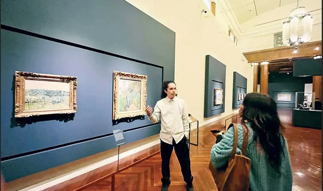 La muestra reúne 45 piezas de 26 artistas impresionistas. Cortesía