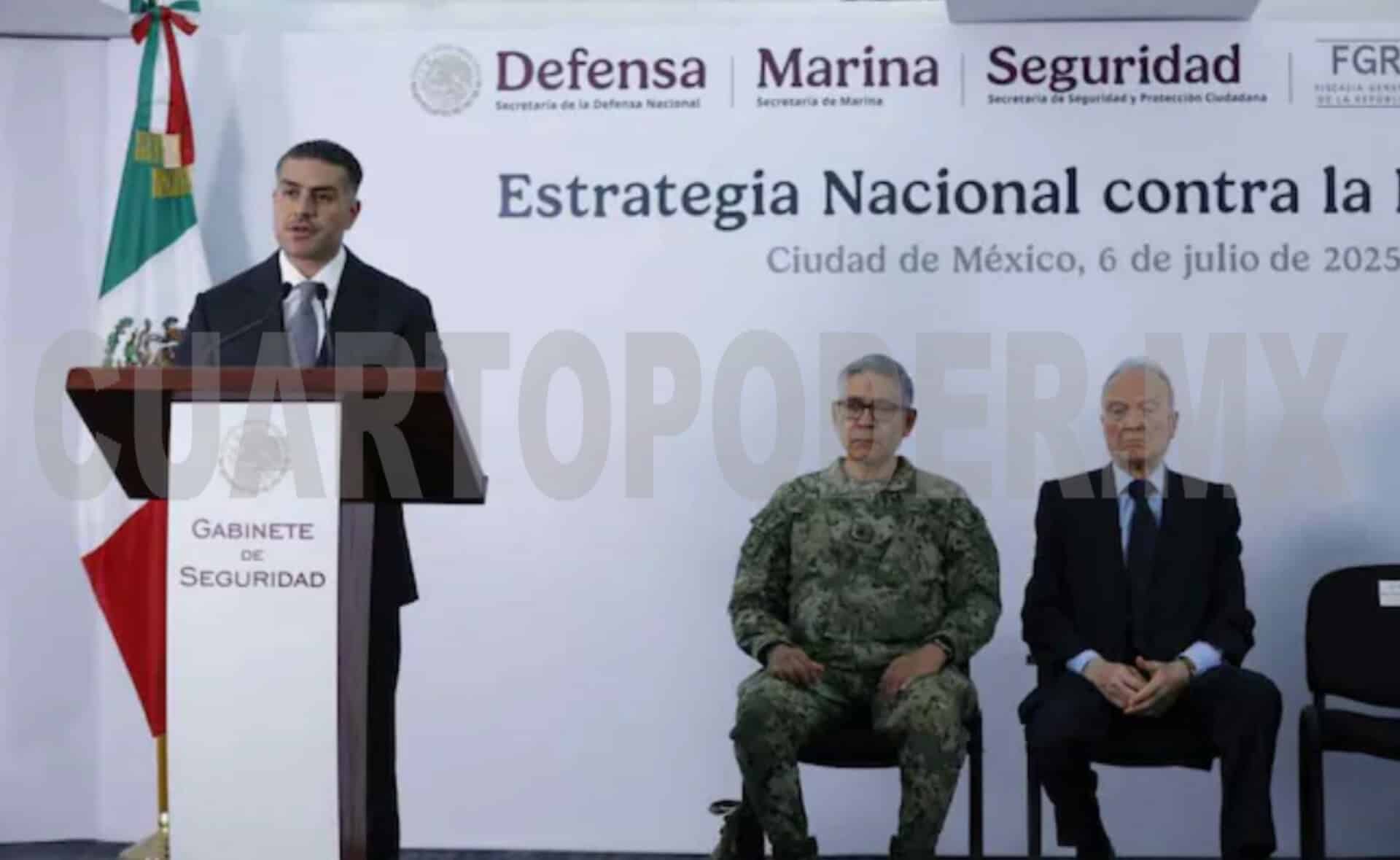 Harfuch anuncia atención prioritaria en ocho estados de México para enfrentar extorsión