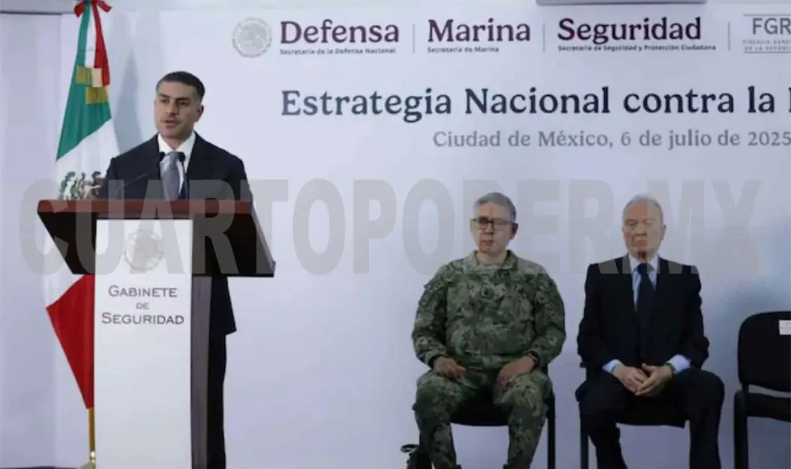 Harfuch anuncia atención prioritaria en ocho estados de México para enfrentar extorsión