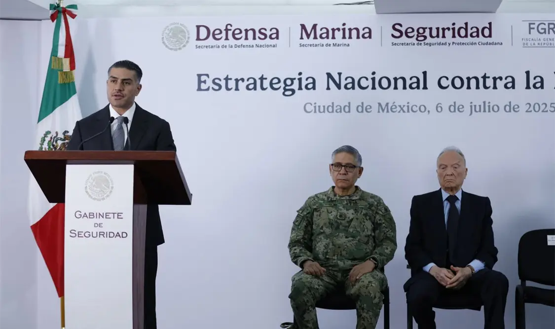 Omar García Harfuch anuncia que se implementará la Estrategia Nacional Contra la Extorsión. El Universal