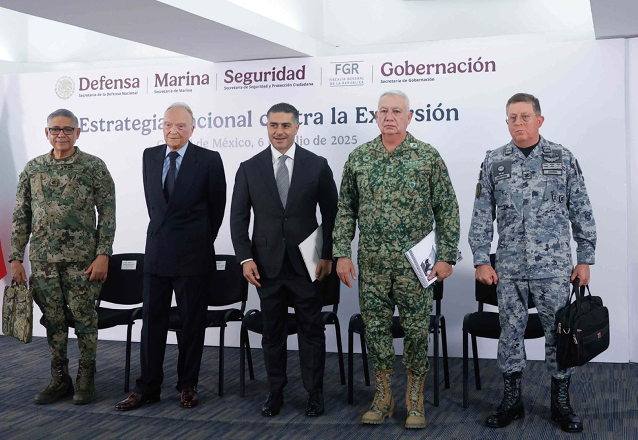 Anuncia Harfuch estrategia nacional contra la extorsión