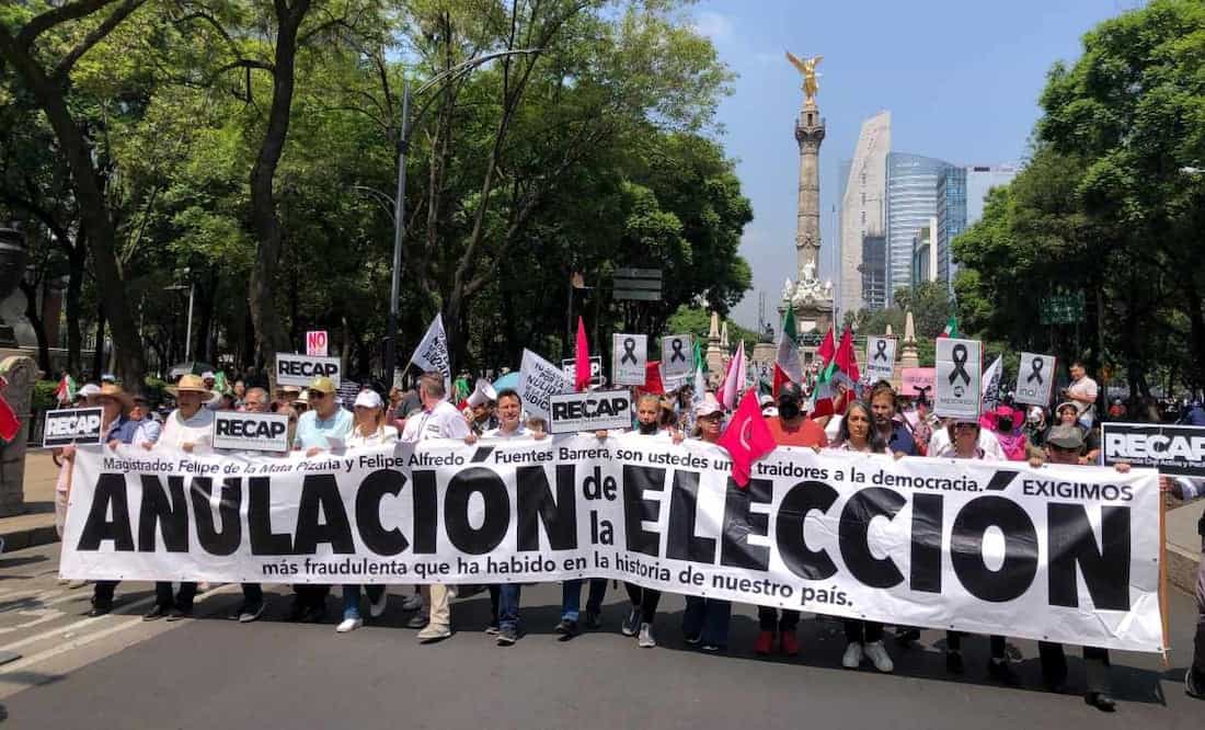 Marchan para exigir anulación de elección judicial