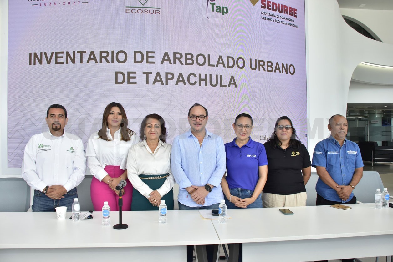 Presentan Inventario de Arbolado Urbano en Tapachula