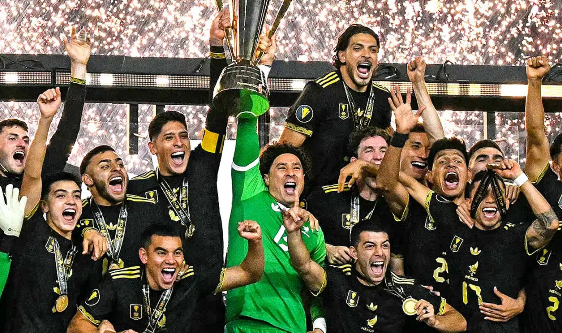 Edson Álvarez concretó el segundo gol con el que México se coronó campeón en la Copa Oro 2025. Agencias