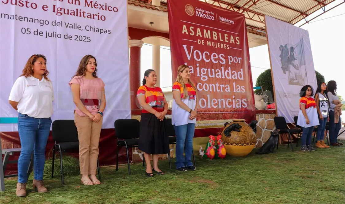 La titular de la Semuigen reconoció la contribución de las mujeres como agentes de la transformación y la paz. CP