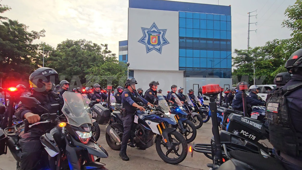 Aplica SSPyTM operativo “Blindaje Centro” en Tuxtla