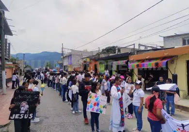 Llega la Antorcha Servidora Juvenil a Teopisca
