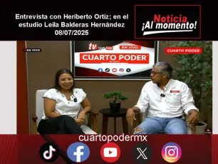 Entrevista con Heriberto Ortiz; en el estudio Leila Balderas Hernández